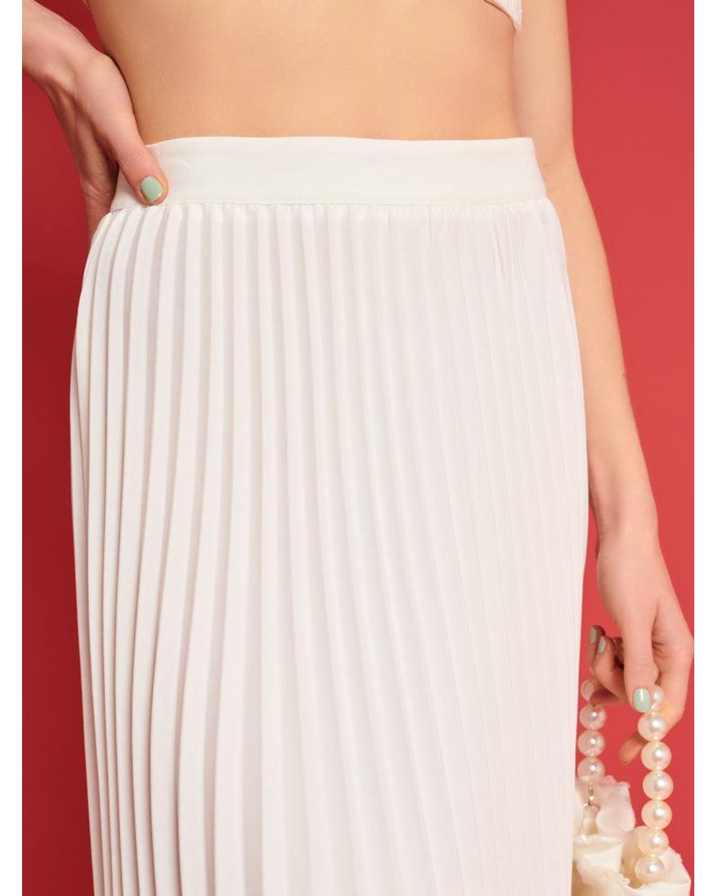 Sister Jane Pink Dream Carolina Pleated Midi Skirt