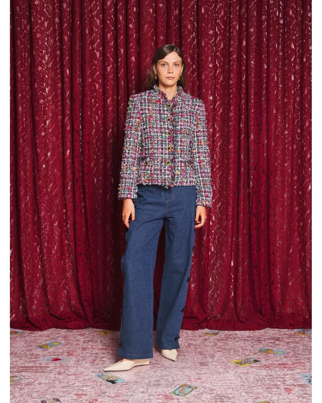 Sister Jane Red Ara Tweed Jacket