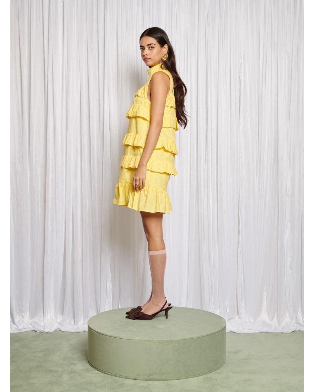 Sister Jane Yellow Lola Blossom Mini Dress