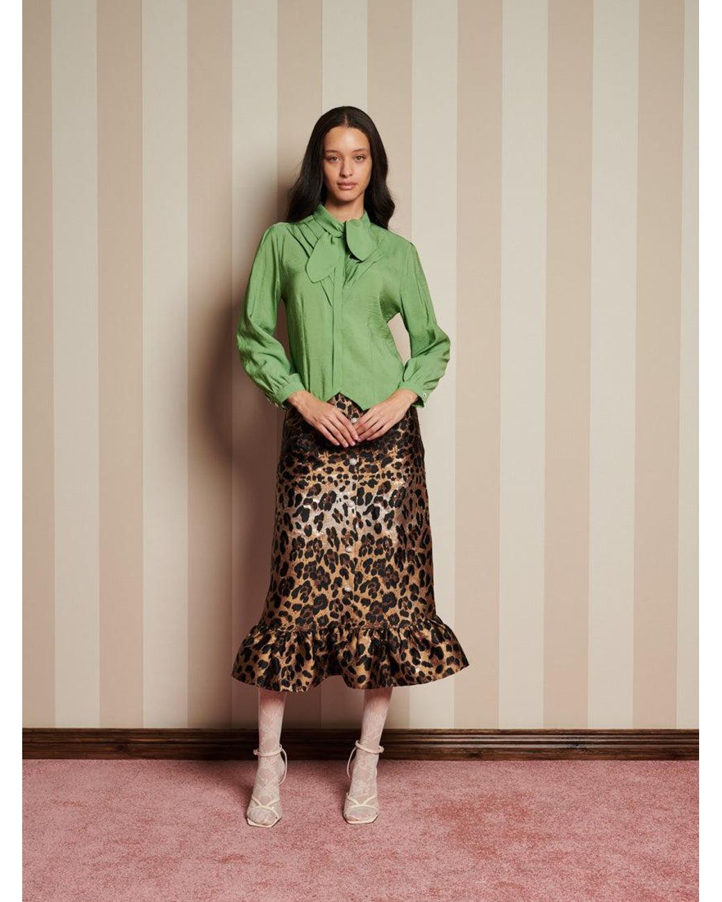 Sister Jane Green Paper Pleat Blouse