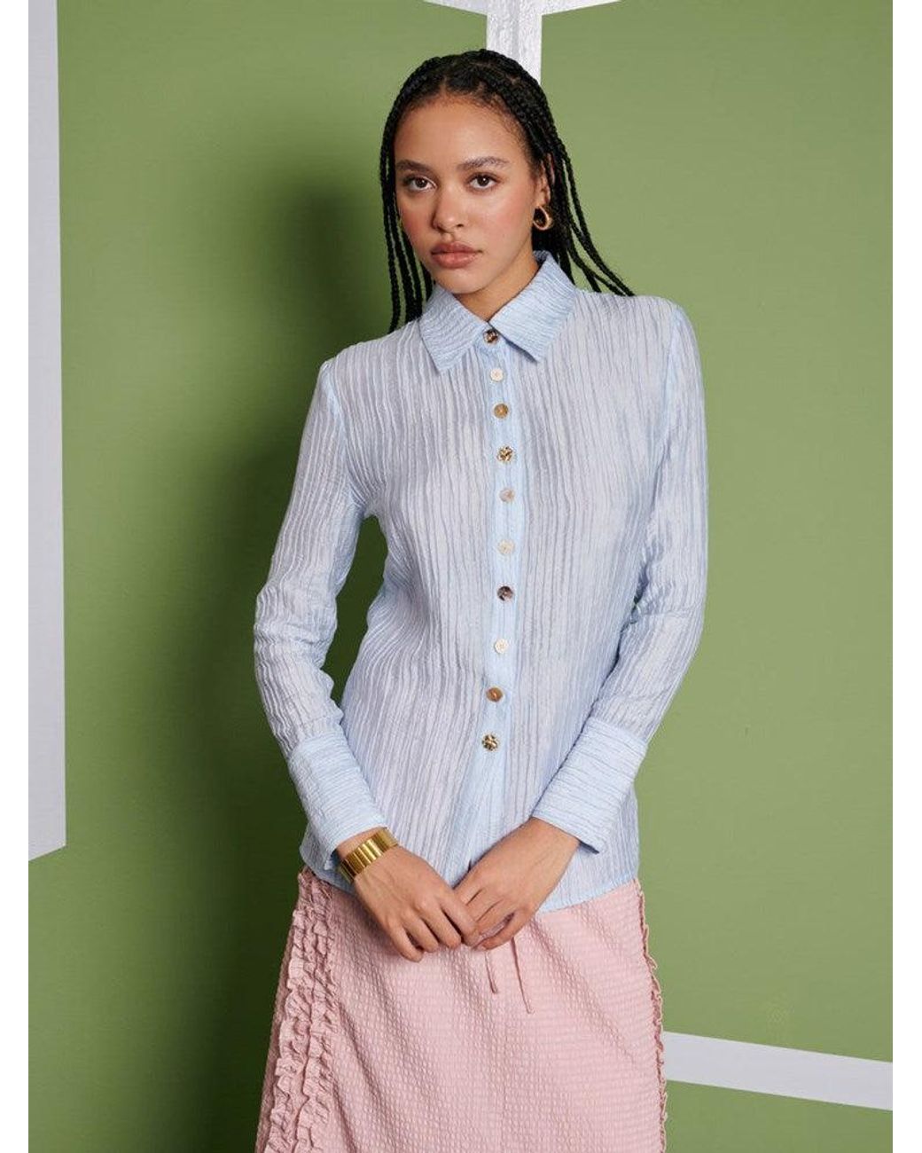 Sister Jane Green Ghospell Rebecca Fitted Shirt