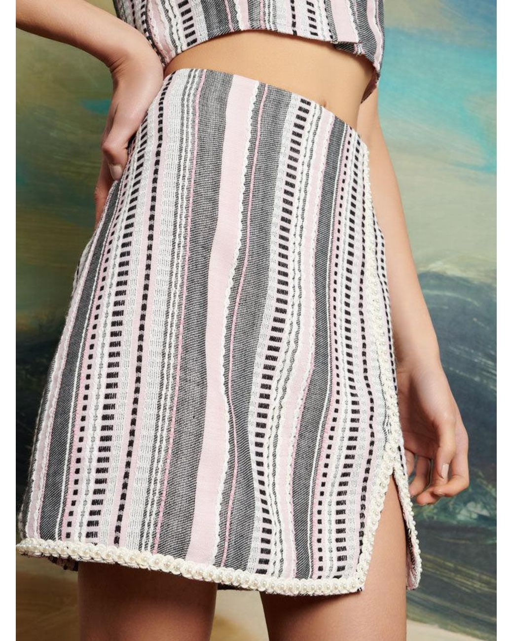 Sister Jane Green Dream Giselle Tweed Mini Skirt