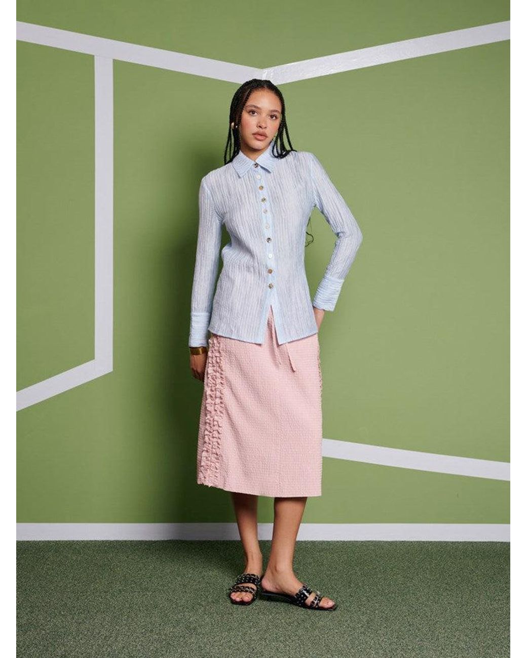 Sister Jane Green Ghospell Rebecca Fitted Shirt