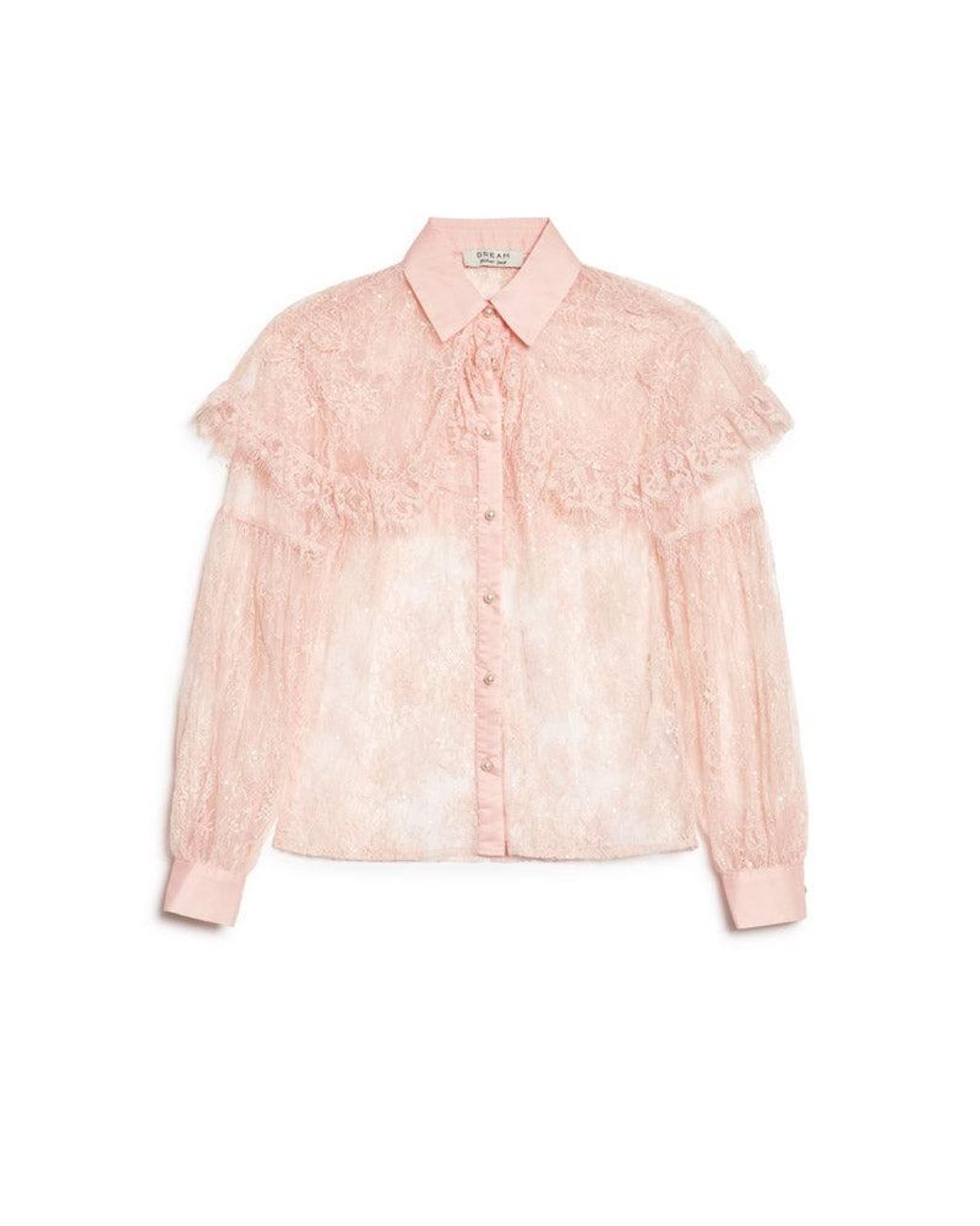 Sister Jane Blue Dream Rose Lace Collar Blouse