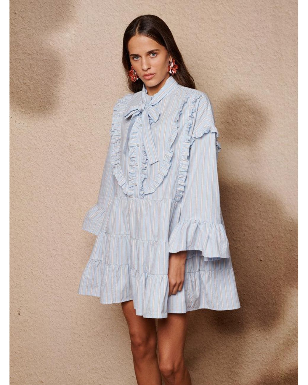 Sister Jane Blue Dawn Stripe Mini Dress