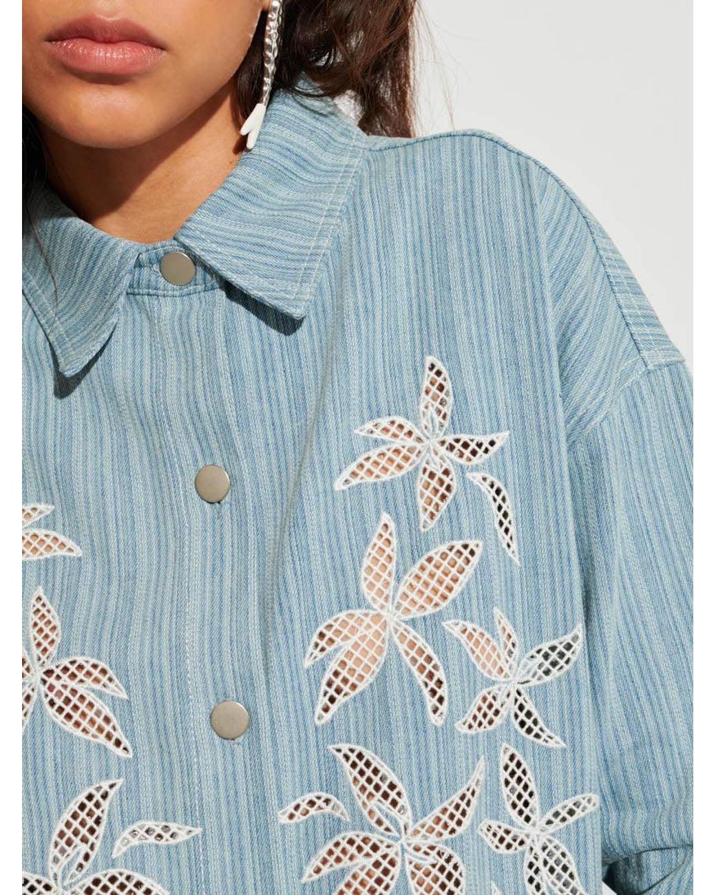 Sister Jane Blue Ghospell Rox Denim Shirt