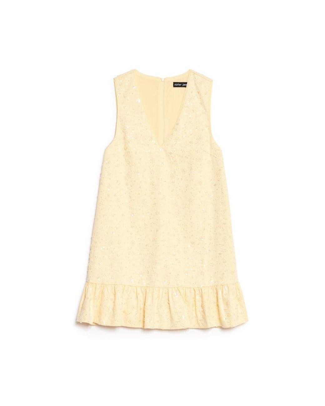 Sister Jane Blue Lemon Zest Embellished Mini Dress
