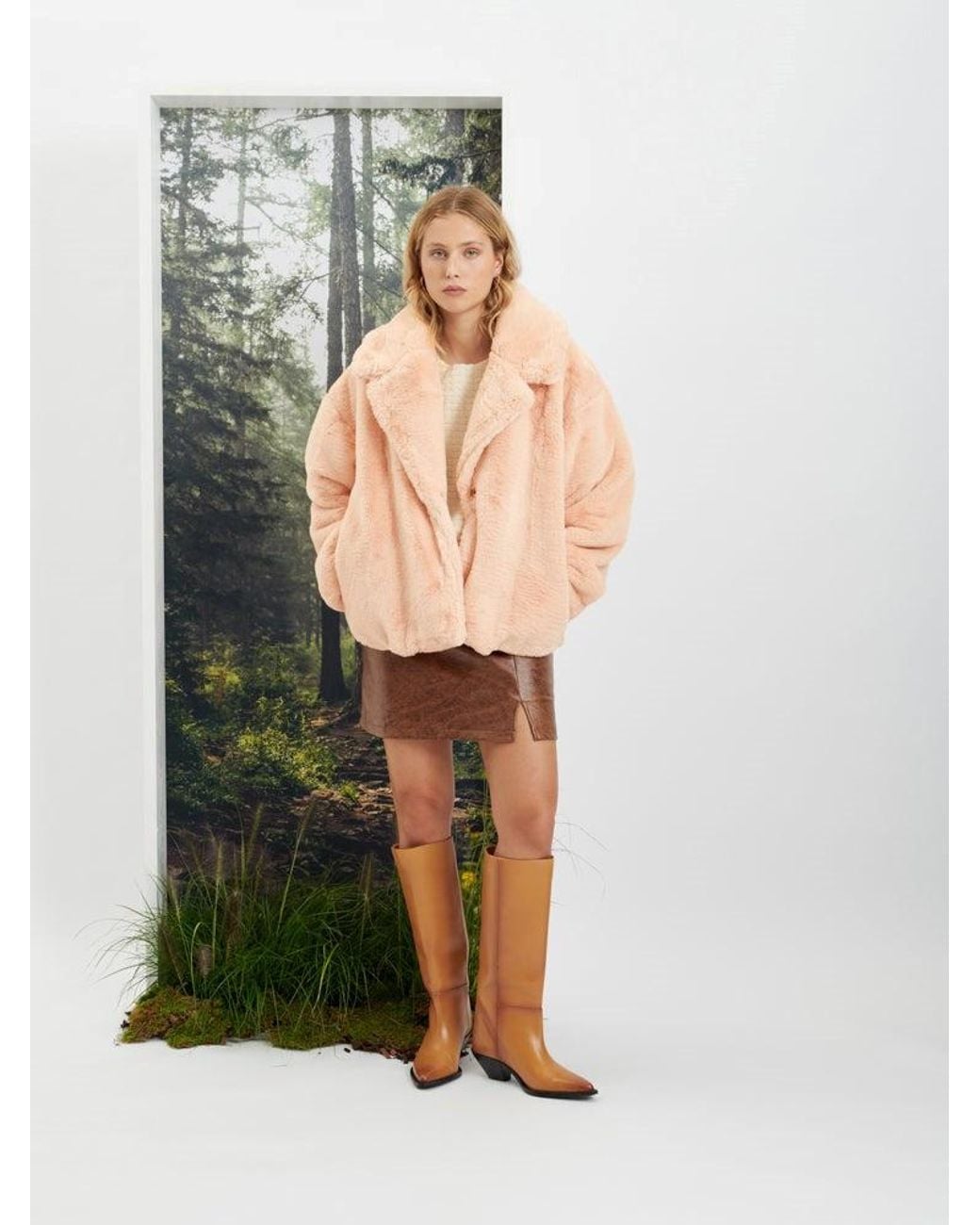 Sister Jane Natural Ghospell Veronica Faux Fur Coat