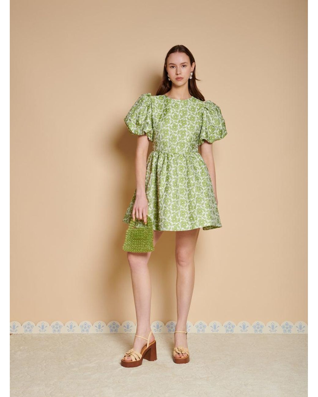 Sister Jane Green Freja Jacquard Mini Dress