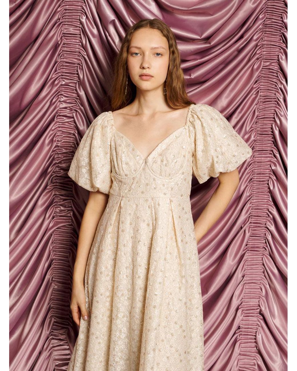 Sister Jane Pink Dream Sally Lace Midi Dress