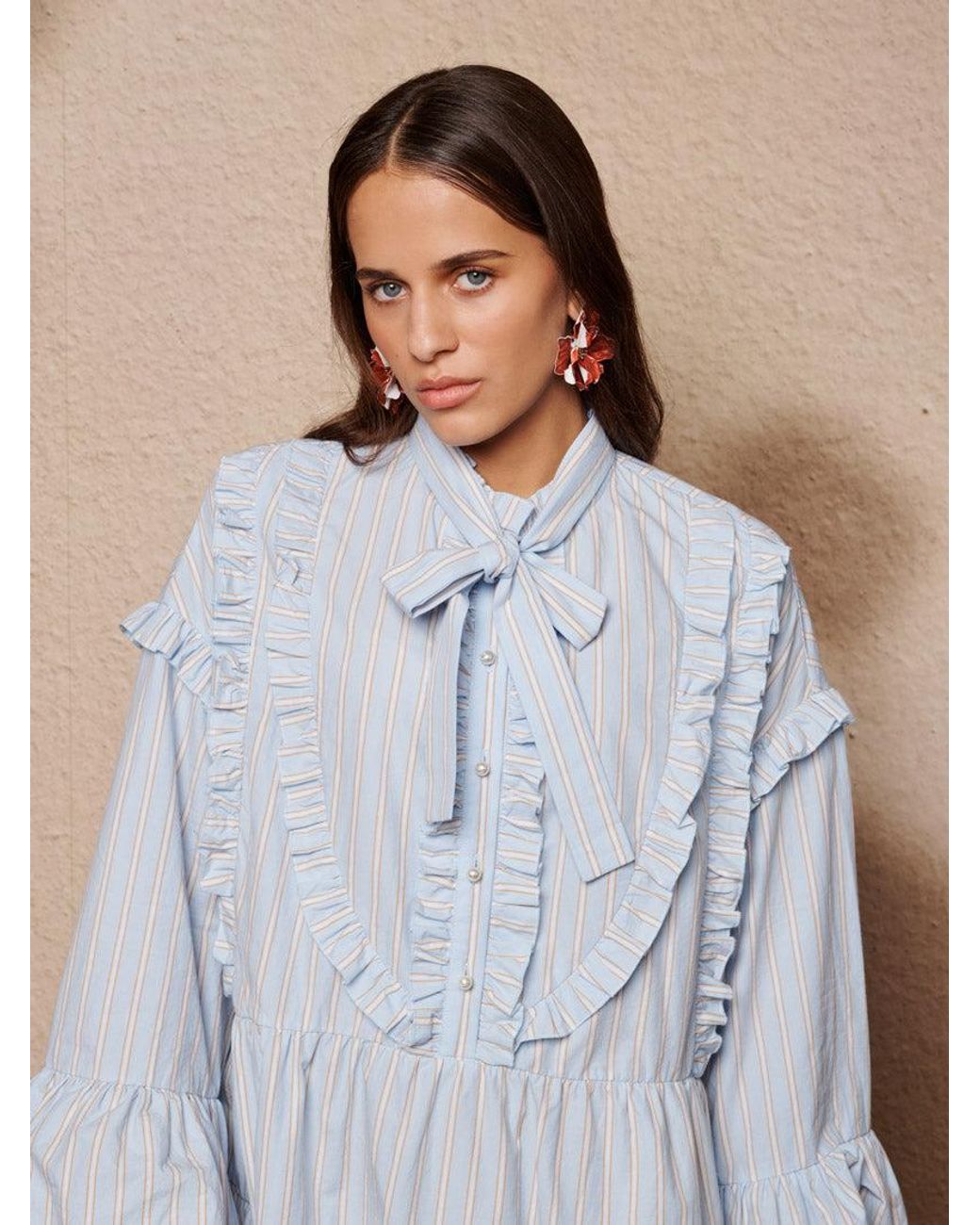 Sister Jane Blue Dawn Stripe Mini Dress