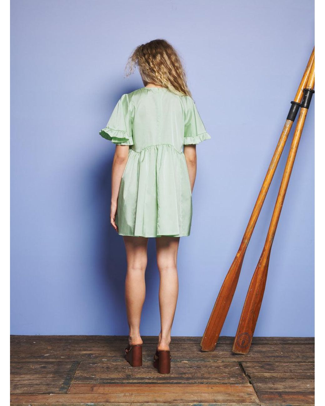 Sister Jane Blue Evergreens Mini Dress