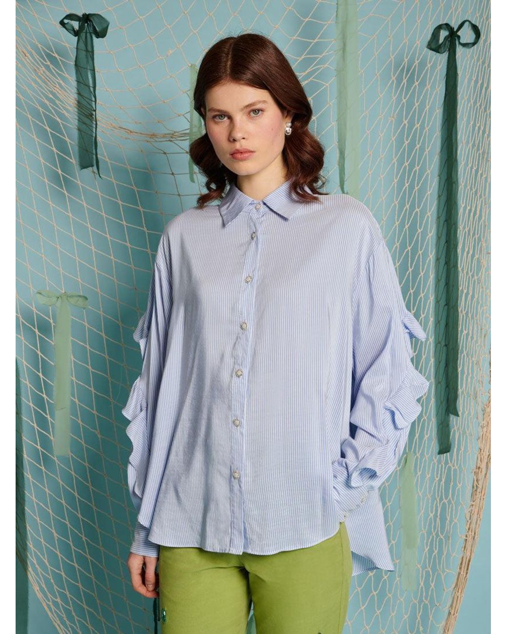 Sister Jane Green Sail Stripe Blouse
