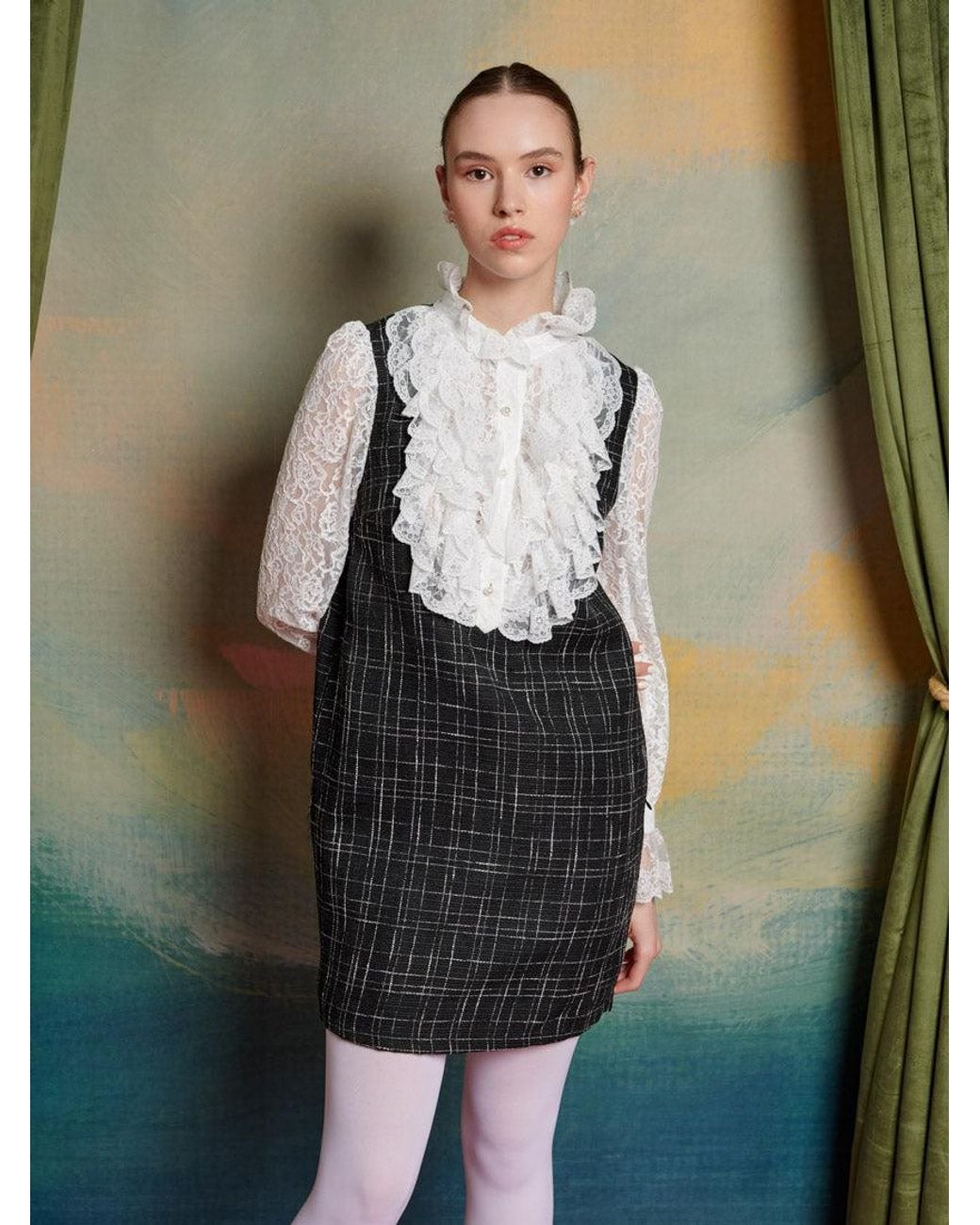 Sister Jane Green Plume Lace 2 In 1 Dress