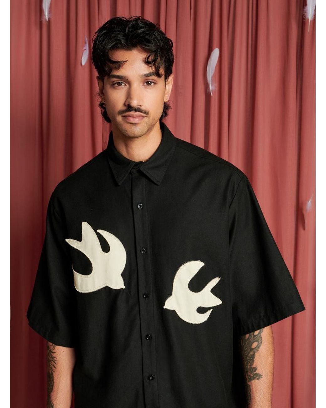 Sister Jane Red Cameron Bird Shirt