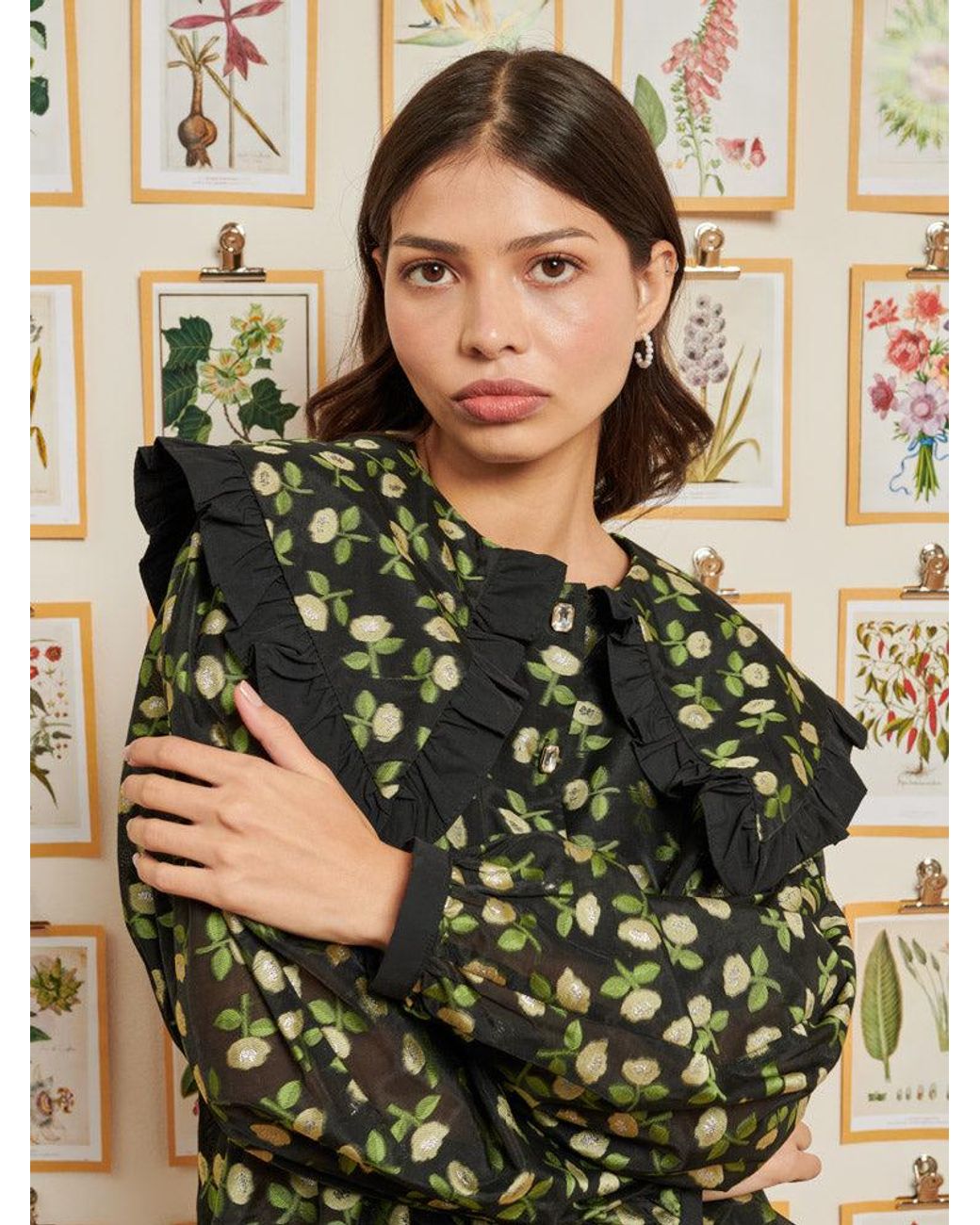 Sister Jane Metallic Dream Nostalgic Florals Blouse