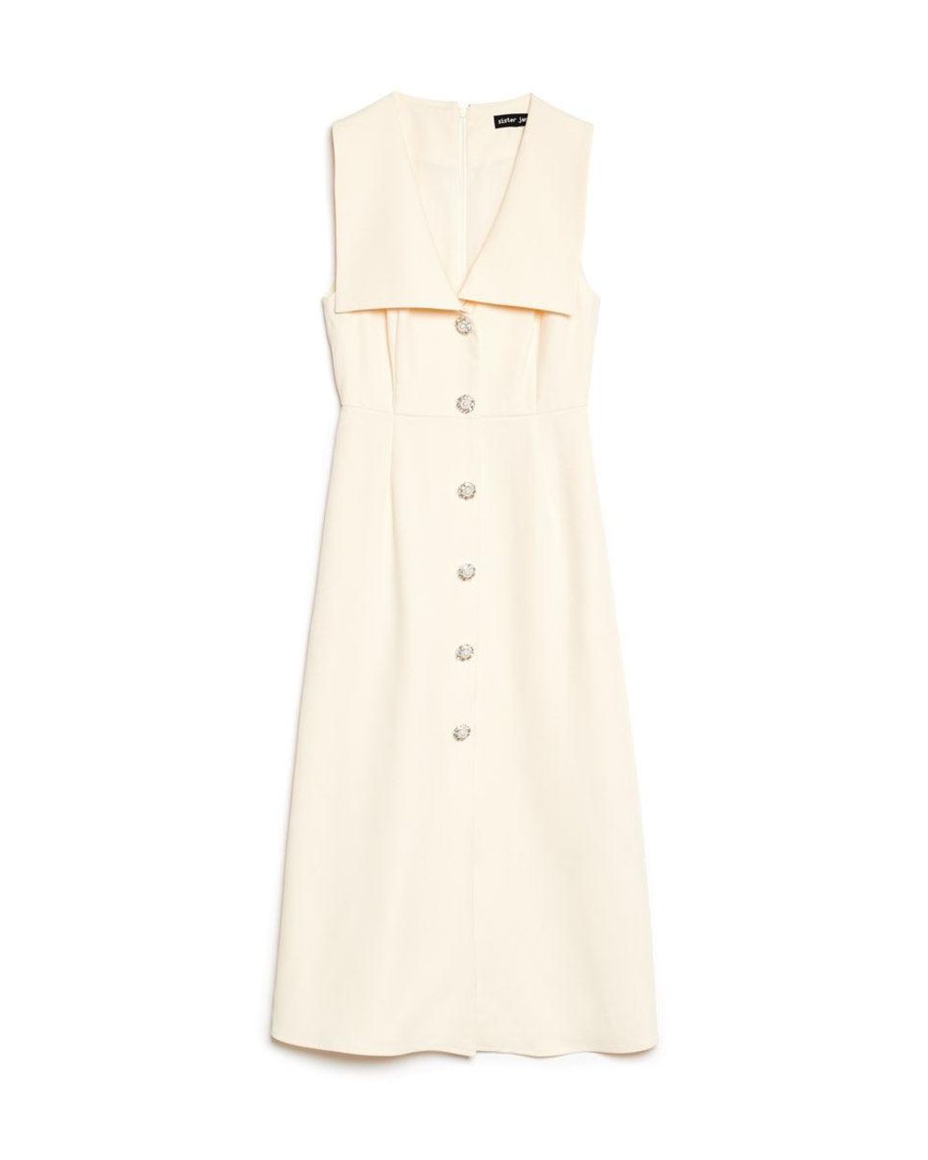 Sister Jane Blue Birdie Collared Midi Dress