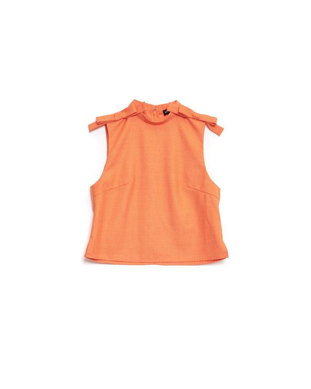 Sister Jane Orange Neroli Bow Crop Top