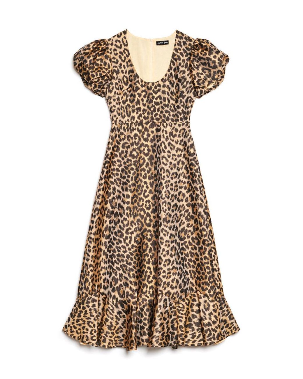 Sister Jane Blue Brooke Jacquard Midi Dress