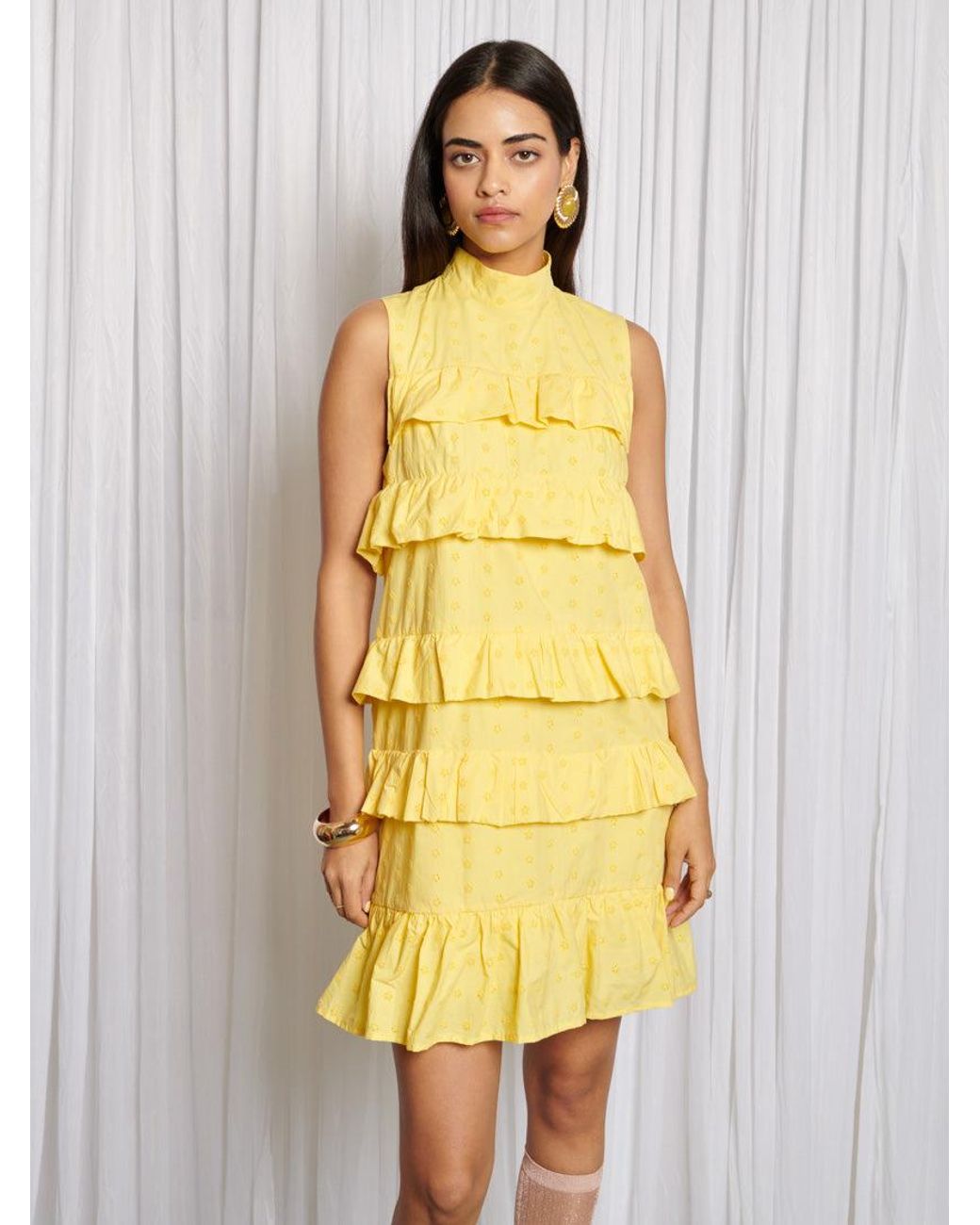 Sister Jane Yellow Lola Blossom Mini Dress