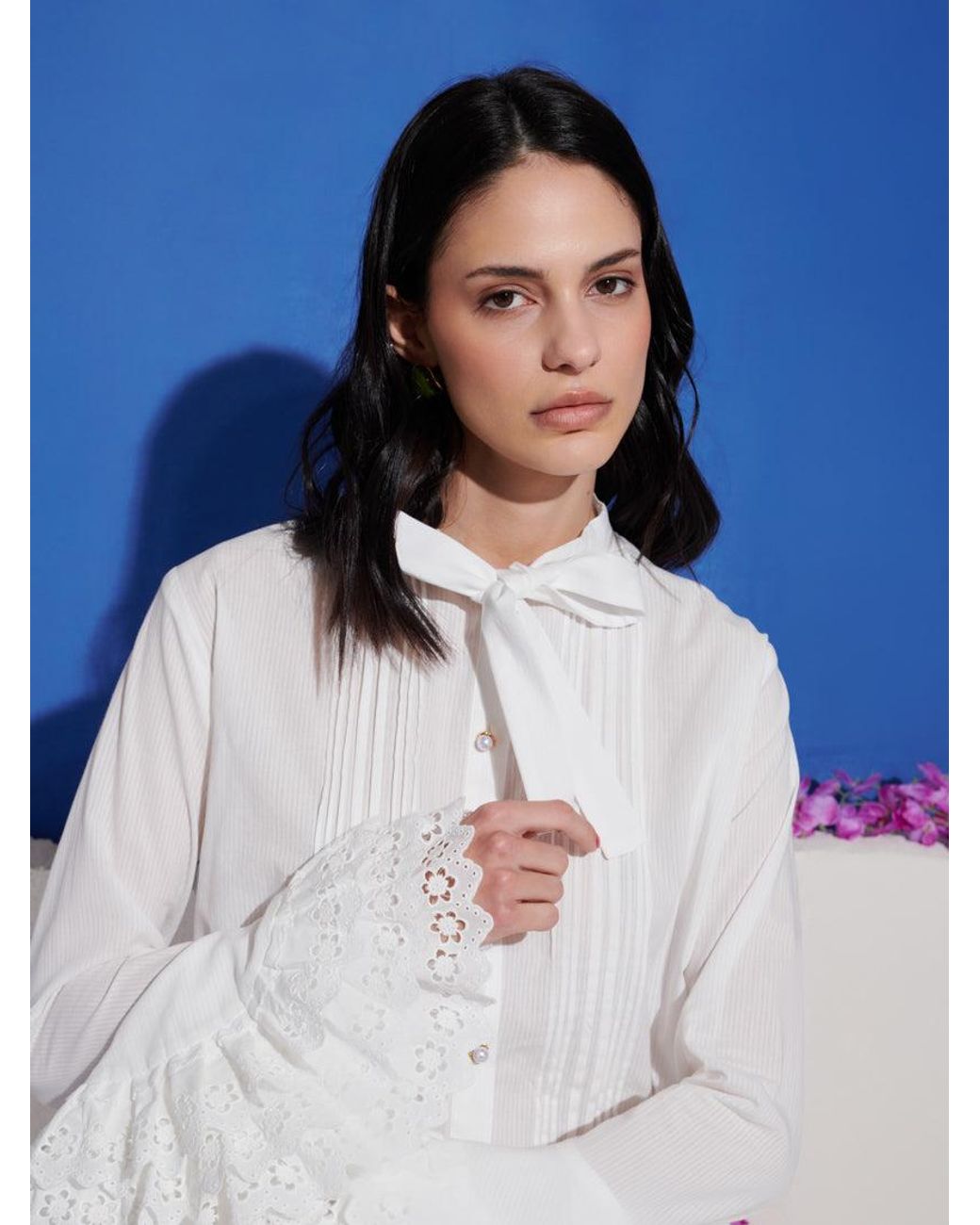 Sister Jane Blue Dream Neroli Trim Blouse