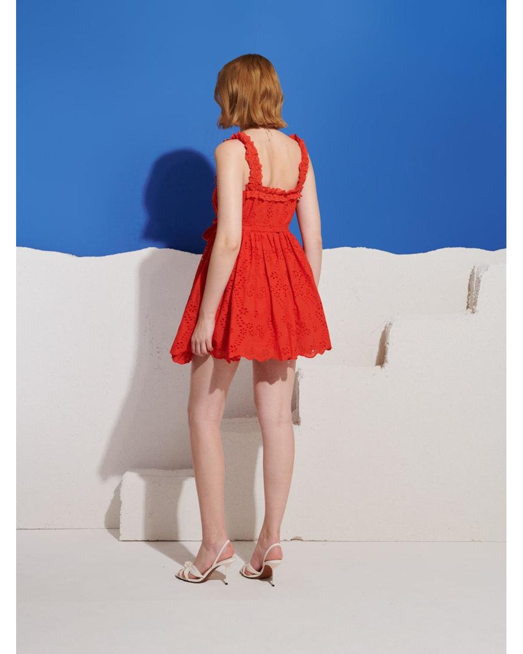 Sister Jane Red Saffron Trim Mini Dress