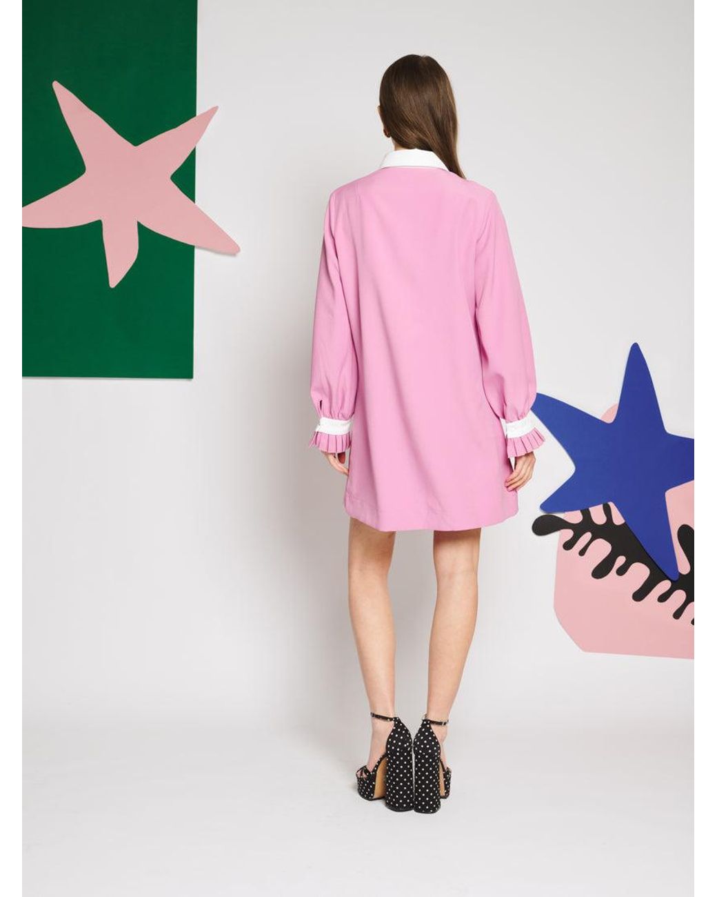 Sister Jane Pink Brigitte Contrast Mini Dress