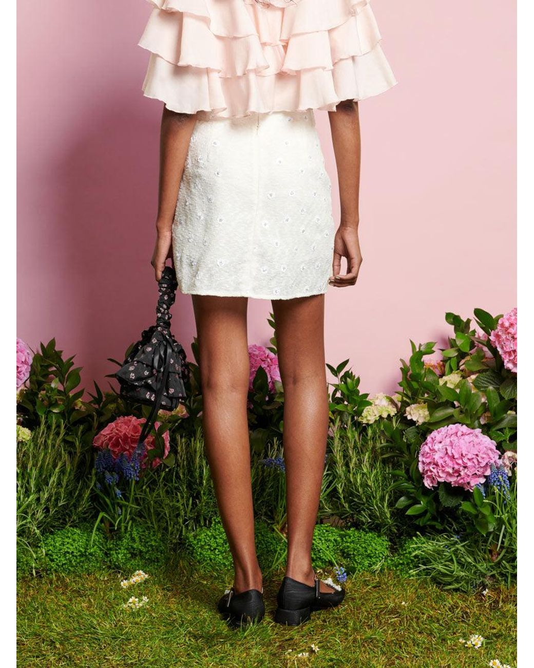 Sister Jane Green Dream Meadow Tweed Mini Skirt