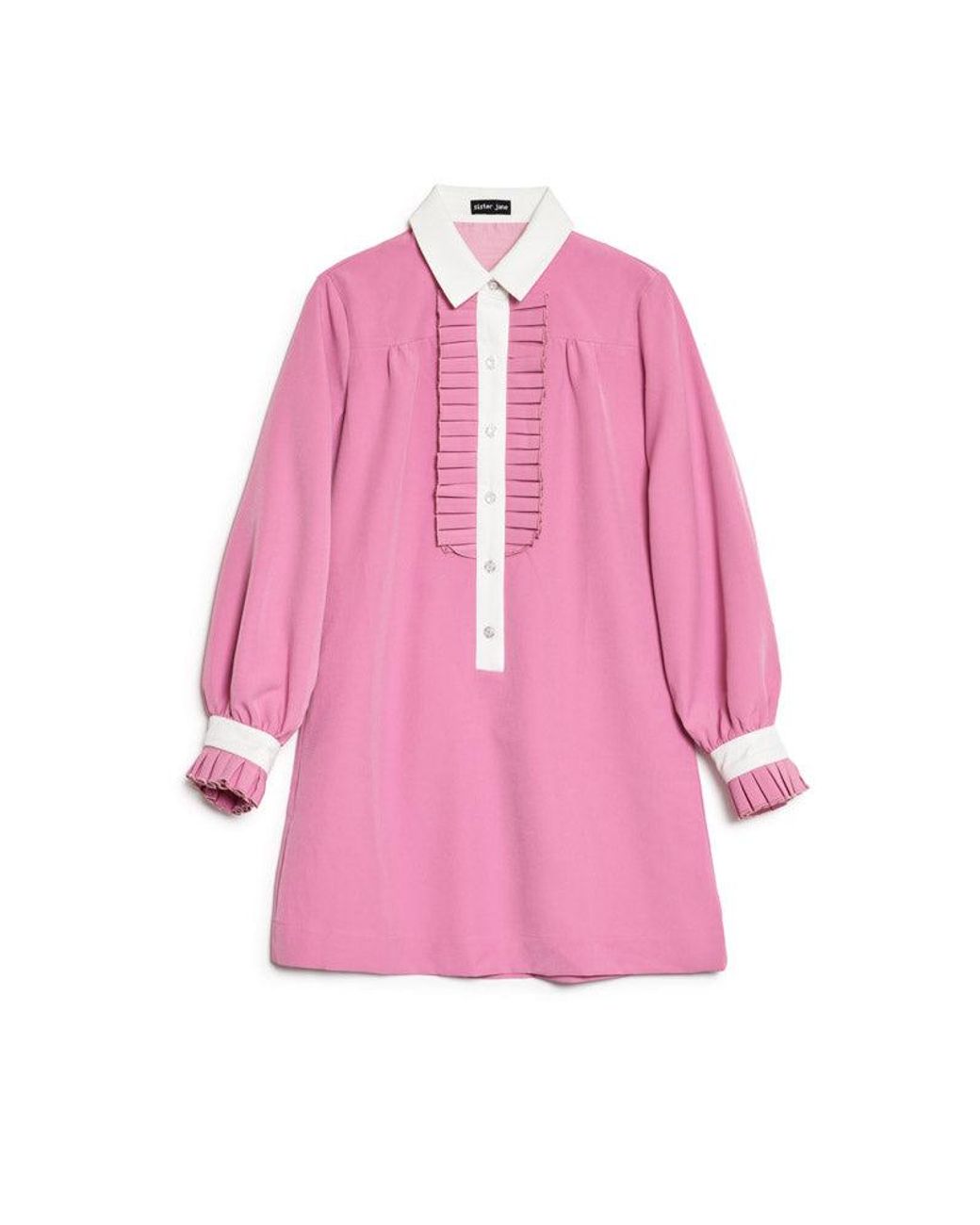 Sister Jane Pink Brigitte Contrast Mini Dress