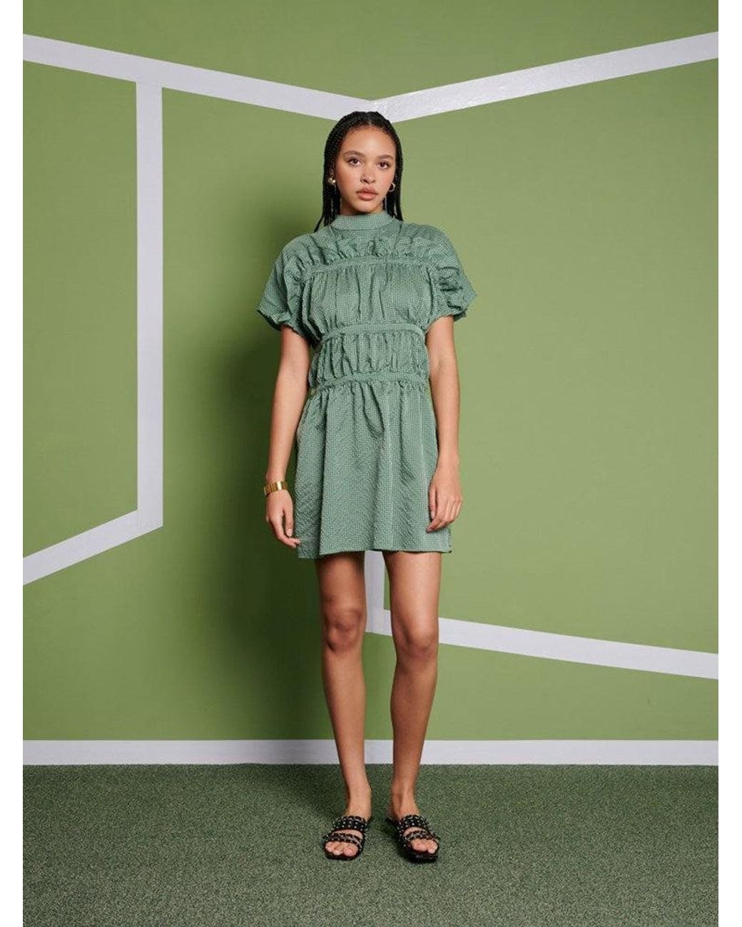 Sister Jane Green Ghospell Jessica Check Mini Dress