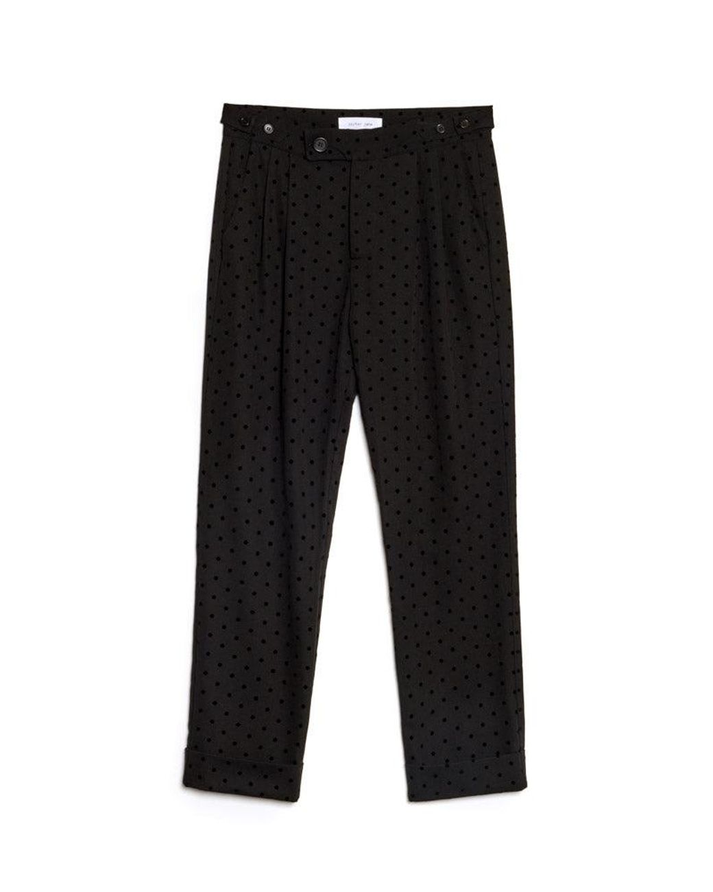 Sister Jane Black Frankie Polka Dot Tailored Trousers