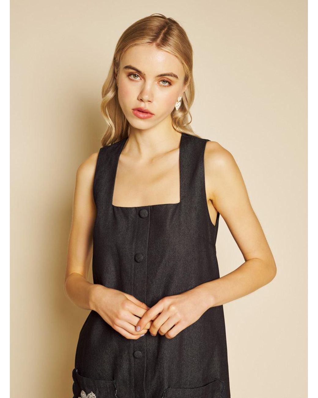 Sister Jane Natural Rosemary Denim Mini Dress