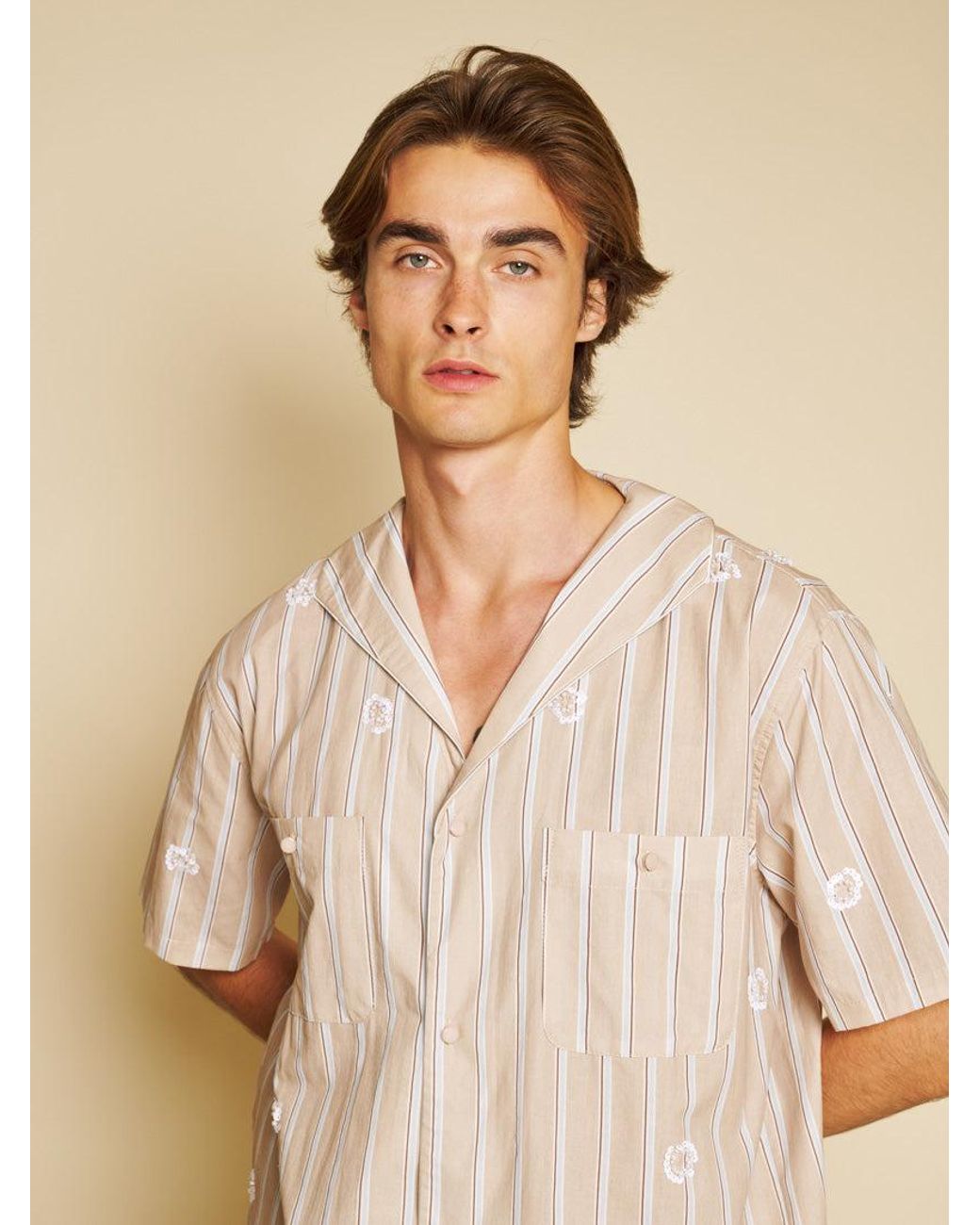 Sister Jane Natural Painter Stripe Shirt