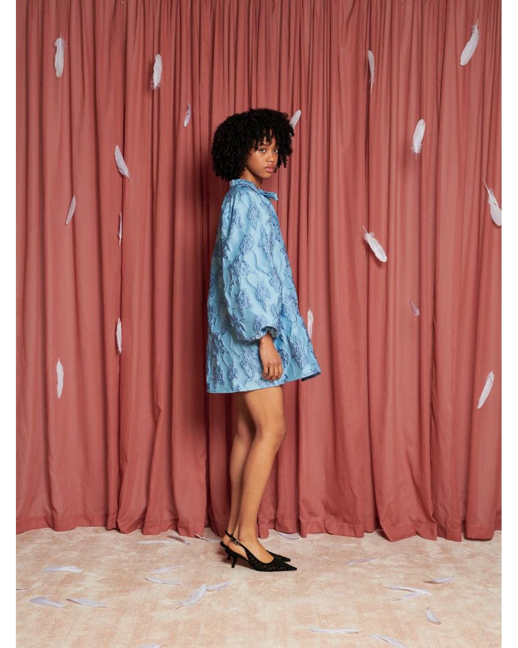 Sister Jane Skylark Bow Mini Dress in Blue | Lyst UK