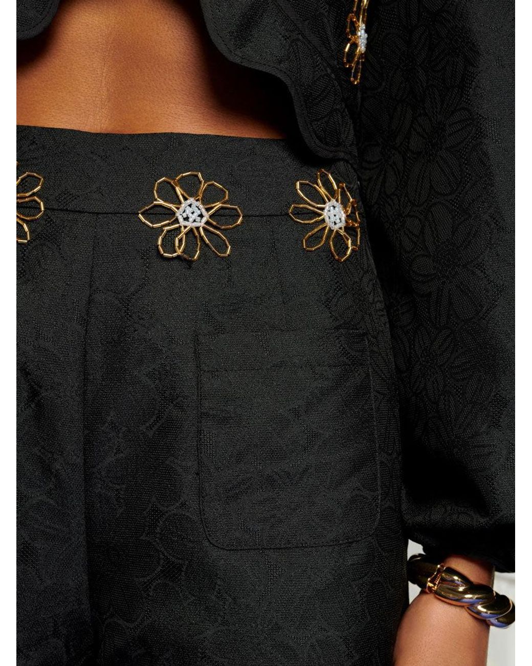 Sister Jane Black Dream Sol De Noche Beaded Trousers