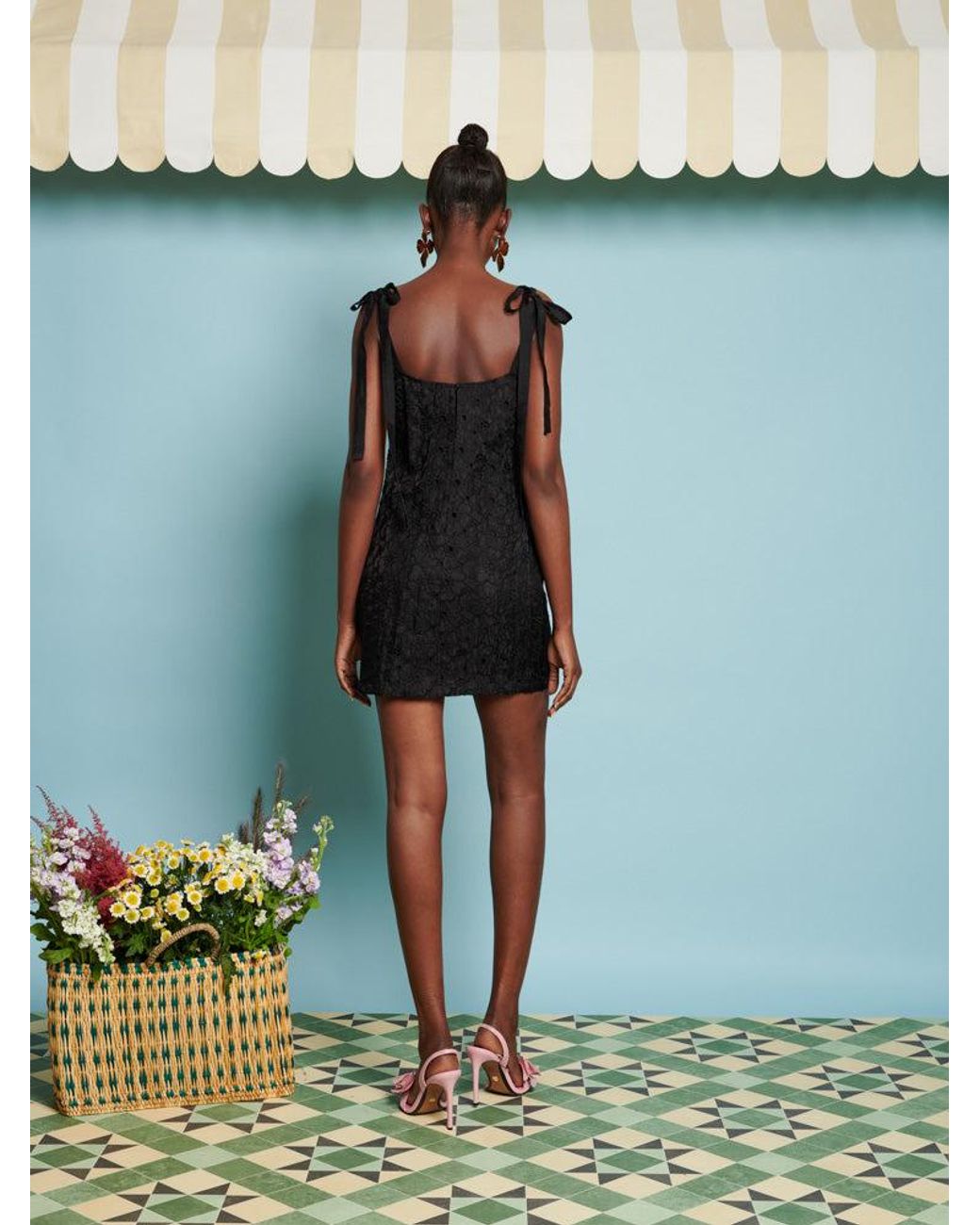 Sister Jane Green Dream Peach Flower Mini Dress