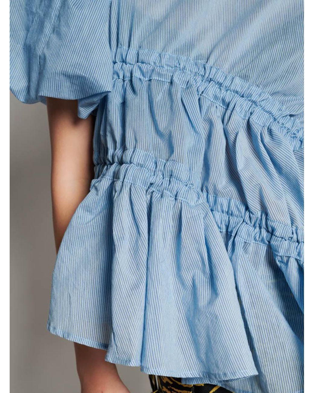 Sister Jane Ghospell Alice Ruched Top in Blue | Lyst