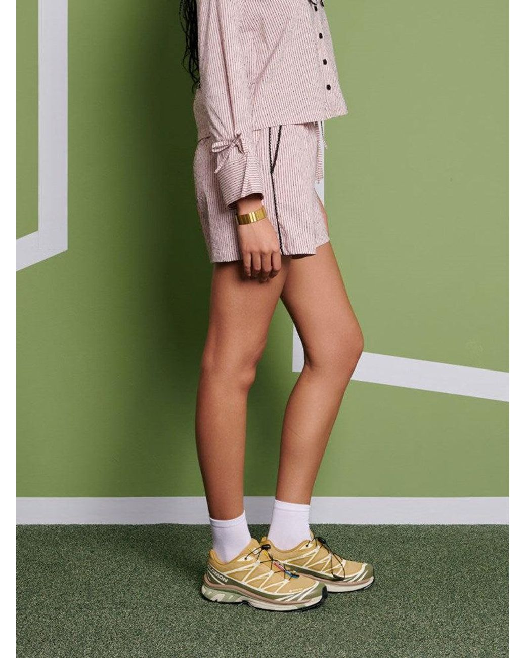 Sister Jane Green Ghospell Dara Stripe Shorts