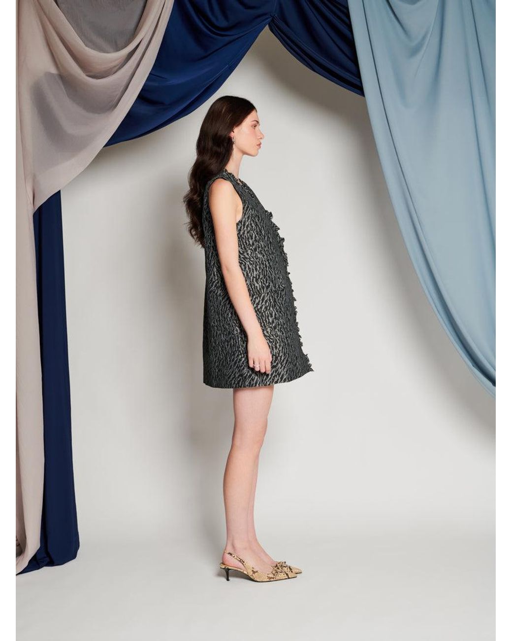 Sister Jane Gray Ghospell Jocelyn Wrap Mini Dress