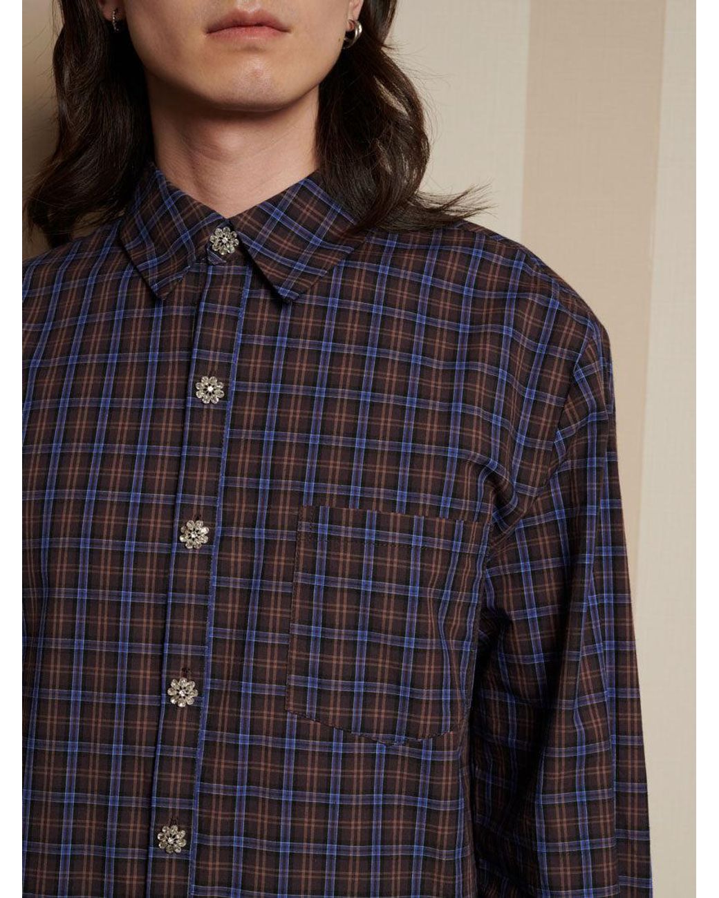 Sister Jane Blue Aubrey Check Shirt