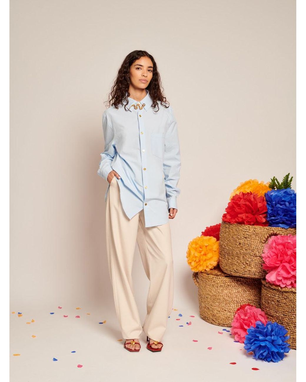 Sister Jane Blue Serpentine Penny Shirt