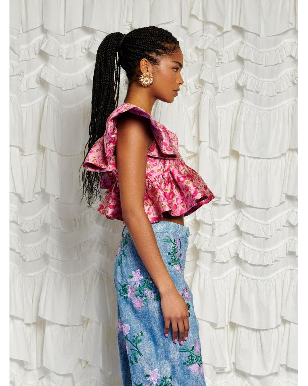 Sister Jane Multicolor Dream Primavera Jacquard Top