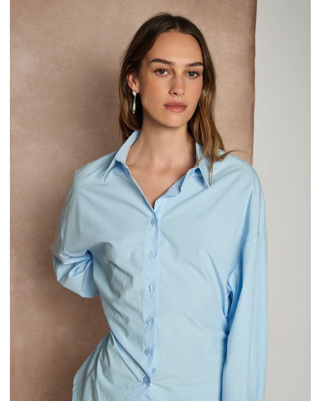Sister Jane Blue Ghospell Enya Cinched Shirt