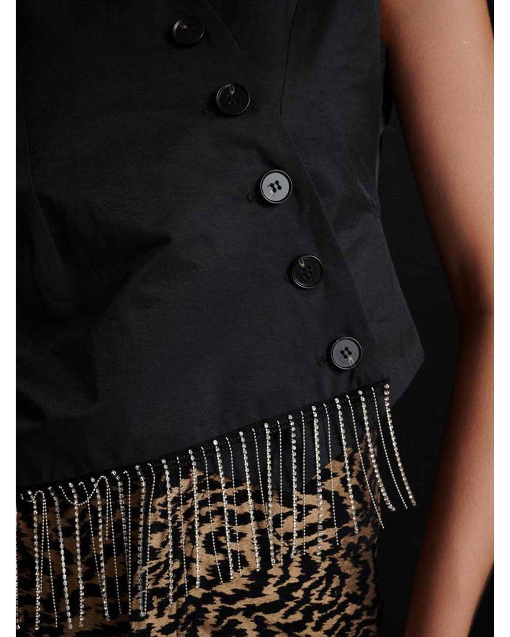 Sister Jane Black Ghospell Nic Wrap Top