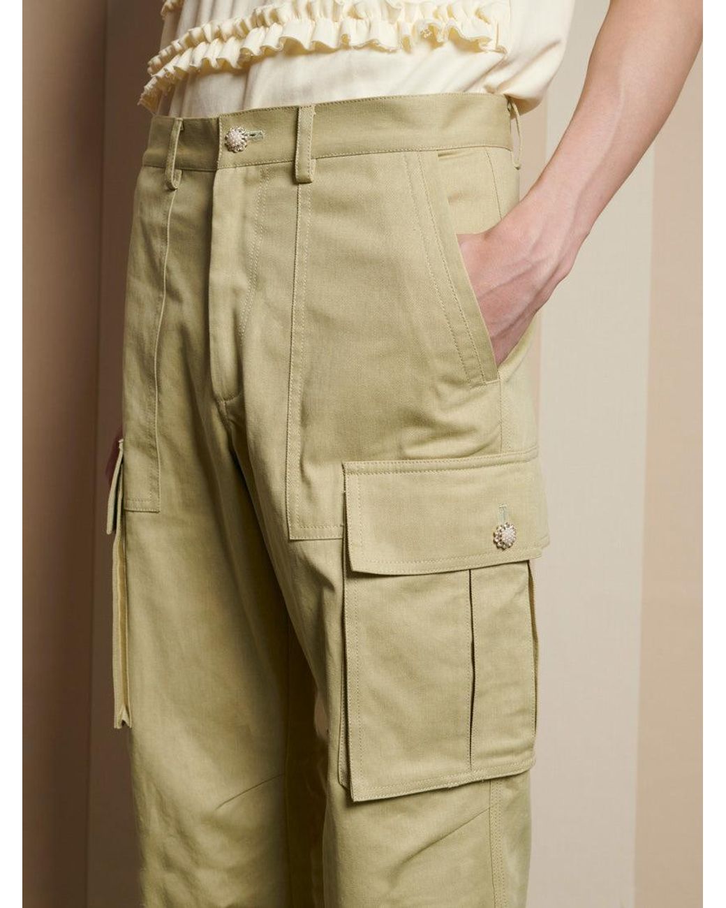 Sister Jane Natural Petey Cargo Trousers