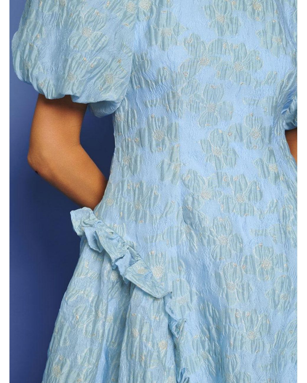 dusty blue dress asos Rent Asos Edition Satin Cami Maxi Dress With Drape Detail In Dusky Blue