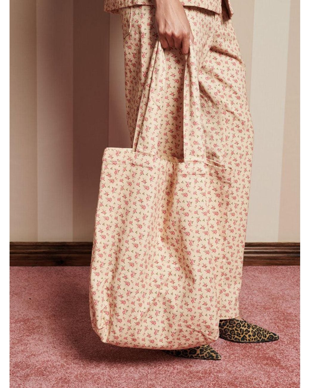 Sister Jane Pink Naveen Ditsy Tote Bag