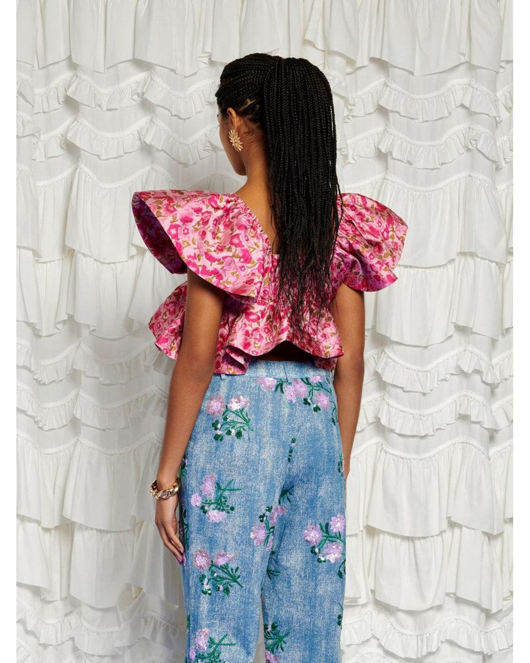 Sister Jane Multicolor Dream Primavera Jacquard Top