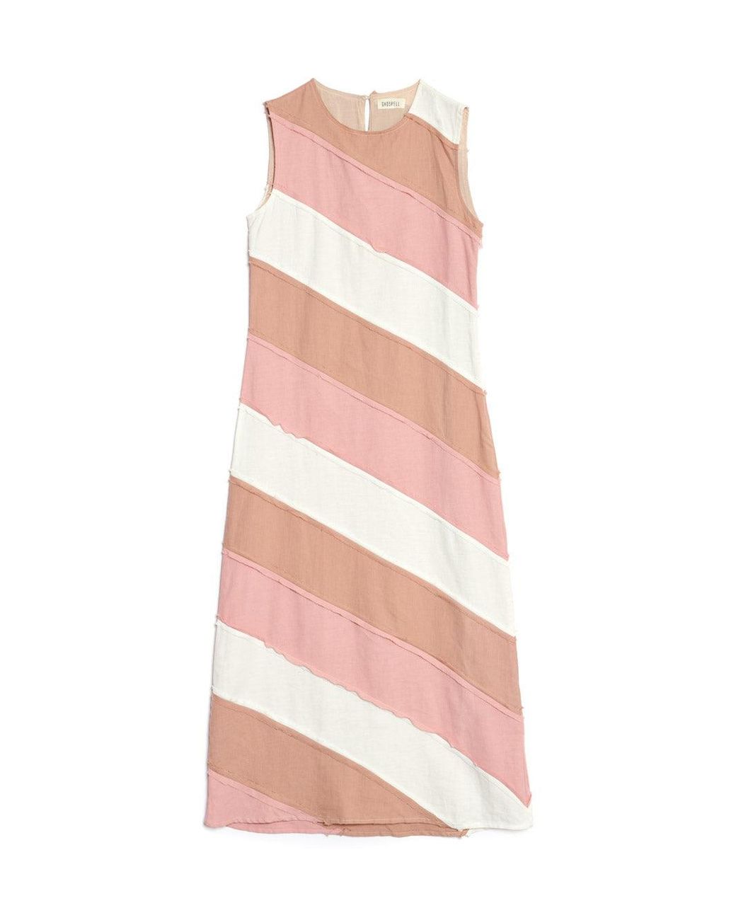 Sister Jane Orange Ghospell Bea Striped Midi Dress