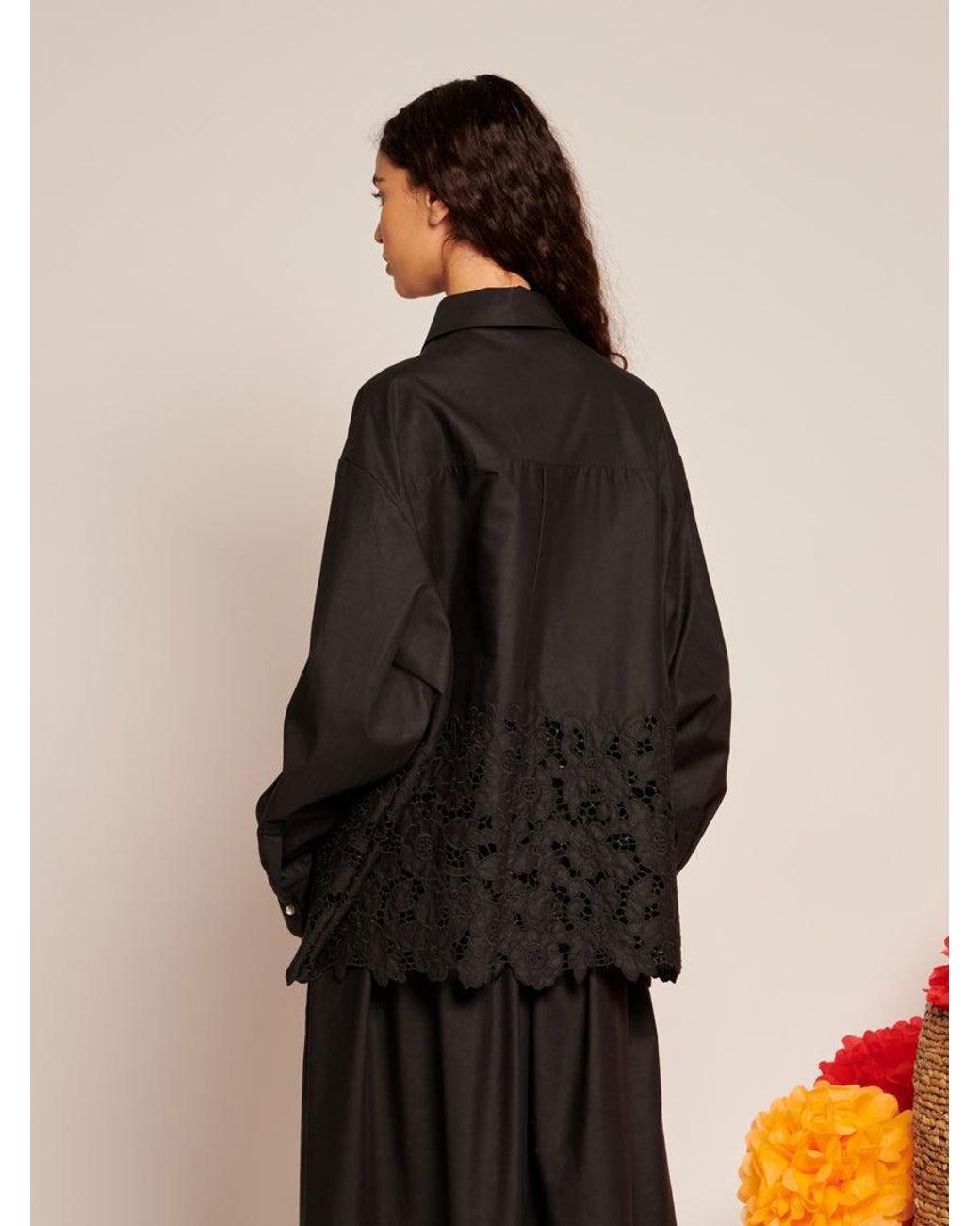 Sister Jane Black La Fiesta Embroidered Blouse